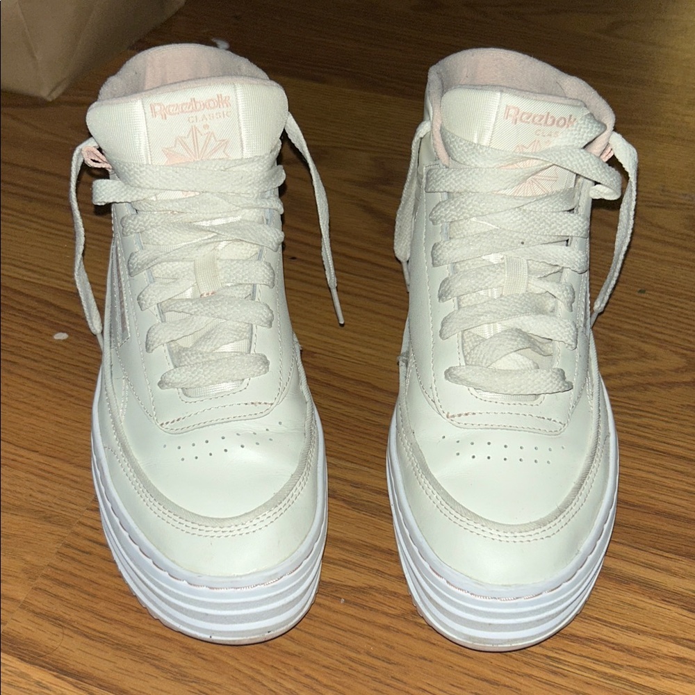 Reebok Cream High-Top Sneakers